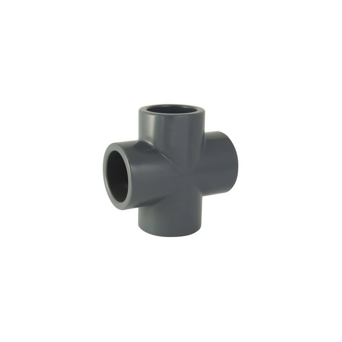 Codital - Raccord Femelle 4 Voies en PVC-U pour Systèmes Hydrauliques - 25mm