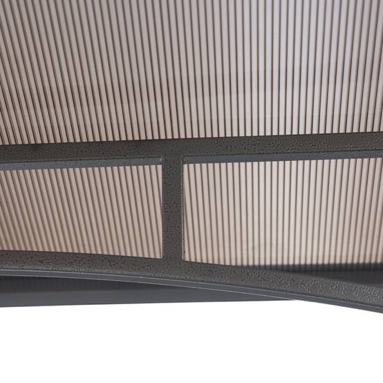Tonnelle de barbecue acier et polycarbonate abri grill extérieur ventilation 2.4x1.5m - ComfortXL Outdoor Living - Image 8