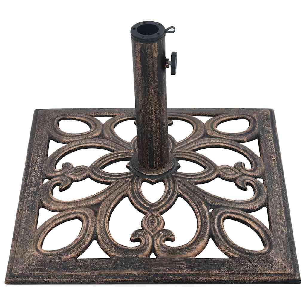 Vidaxl - Socle de parasol Bronze 12 kg 49 cm Fonte vidaXL 47868 - Image 5