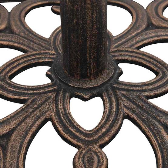 Vidaxl - Socle de parasol Bronze 12 kg 49 cm Fonte vidaXL 47868 - Image 7