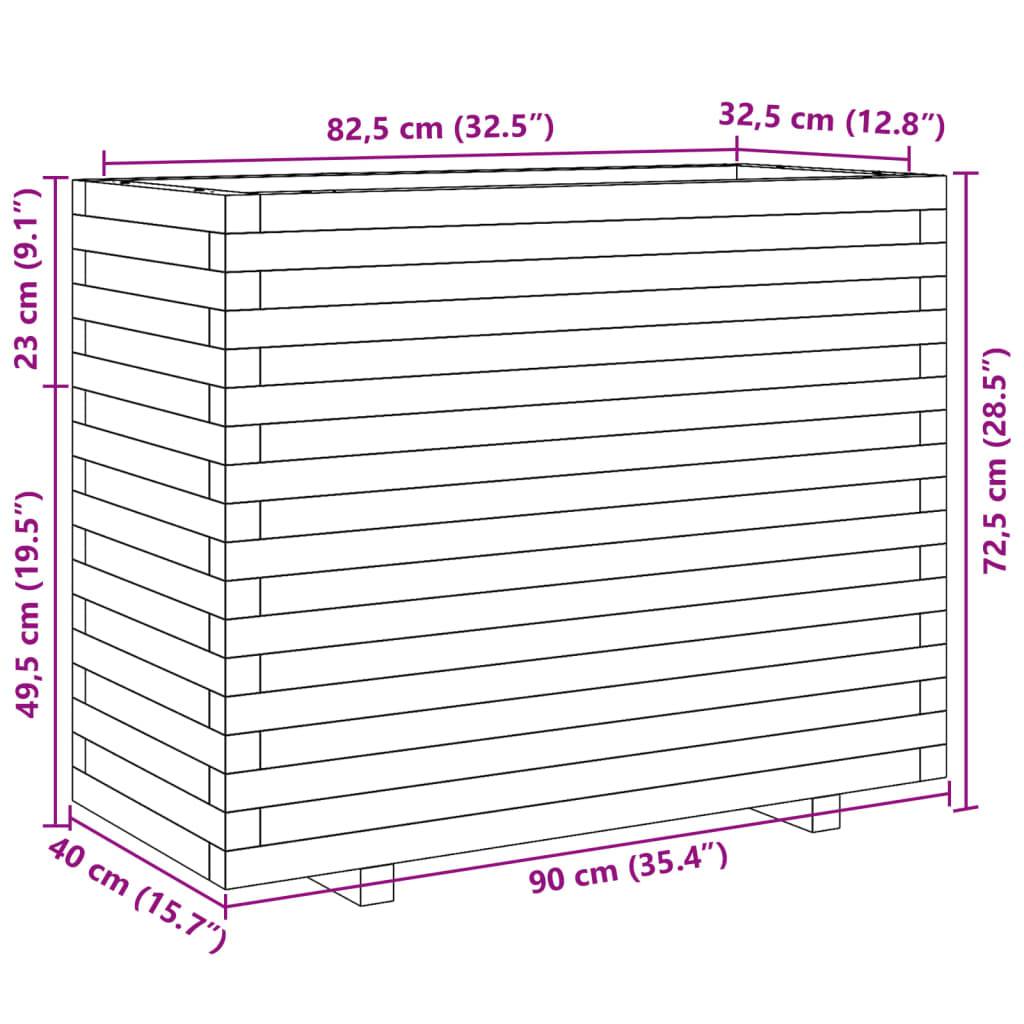 Maison Chic - Jardinière, Bac à fleurs, Pot de fleurs 90x40x72,5 cm bois de pin massif - Imagen 10