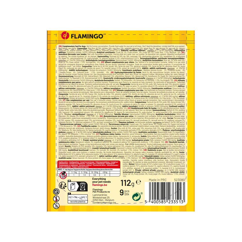 Flamingo - Flamingo - Friandises Fast Food Mini hamburger avec poulet 112 g pour chien - Imagen 4
