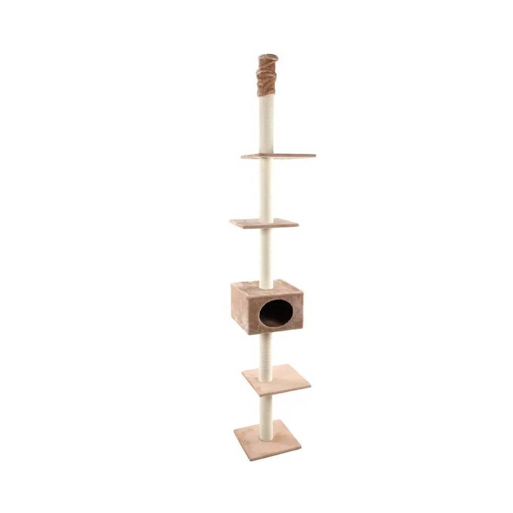 Flamingo - Arbre à chat beige du sol au plafond 2,48 à 2,63 mètre - Imagen 1