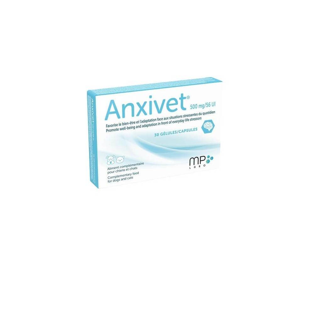 ANXIVET 500 MG/56UI CHIEN ET CHAT - MP LABO 30 gelules - Image 1