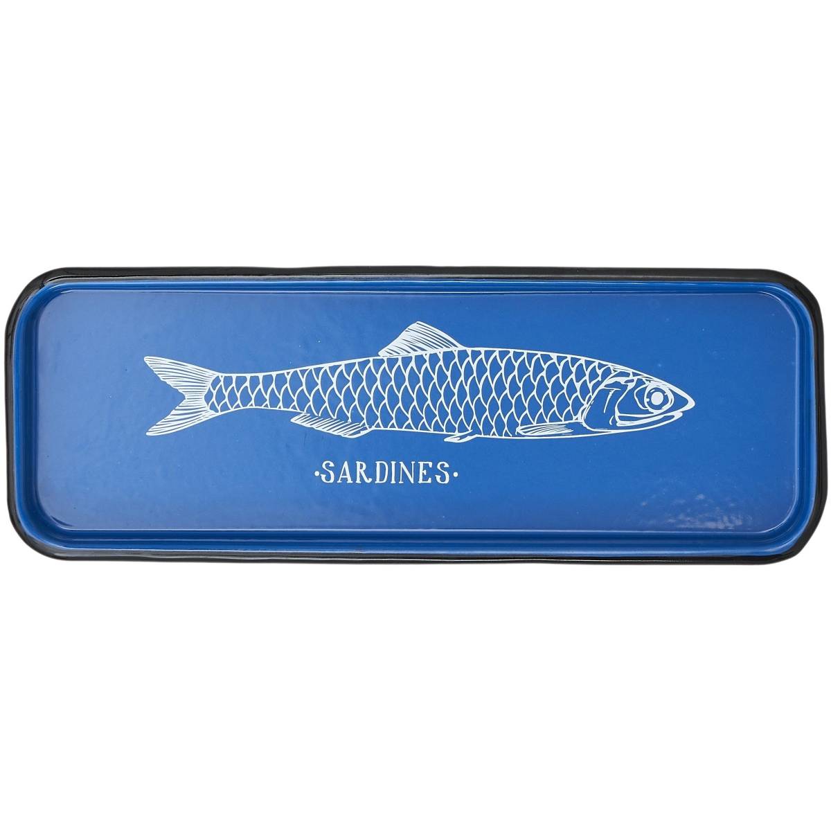 Batela - Plateau en métal Sardines 35 x 13 x 2 cm - Imagen 1