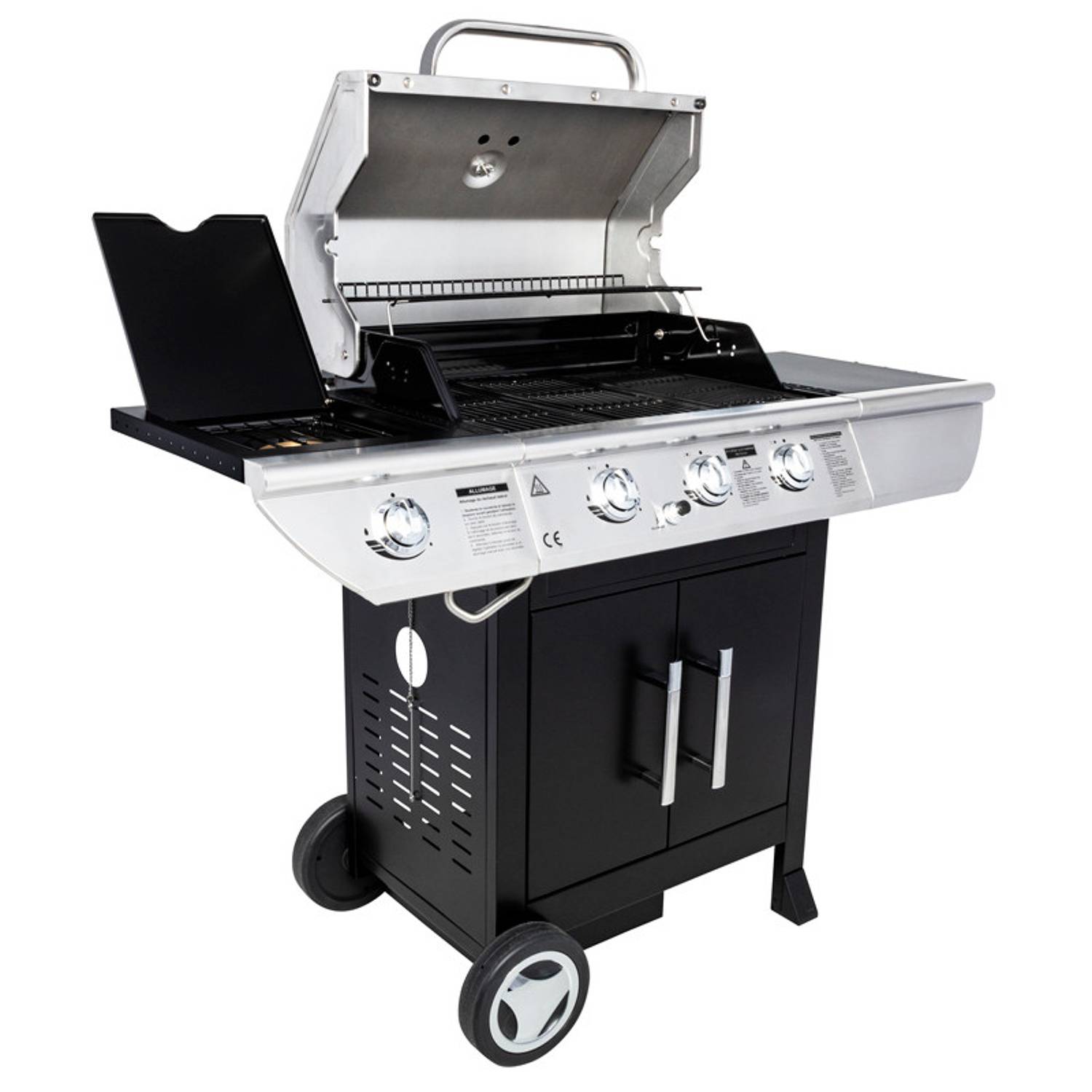 Somagic - Barbecue au gaz BALTIMORE - 3 brûleurs 10,5kW + réchaud - SOMAGIC - Image 6