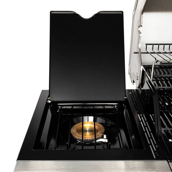 Somagic - Barbecue au gaz BALTIMORE - 3 brûleurs 10,5kW + réchaud - SOMAGIC - Image 10