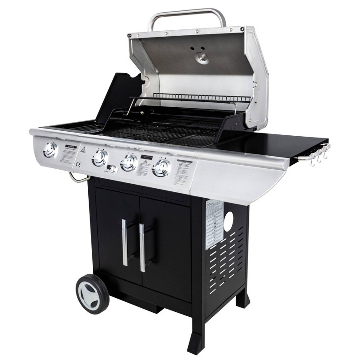 Somagic - Barbecue au gaz BALTIMORE - 3 brûleurs 10,5kW + réchaud - SOMAGIC - Image 4
