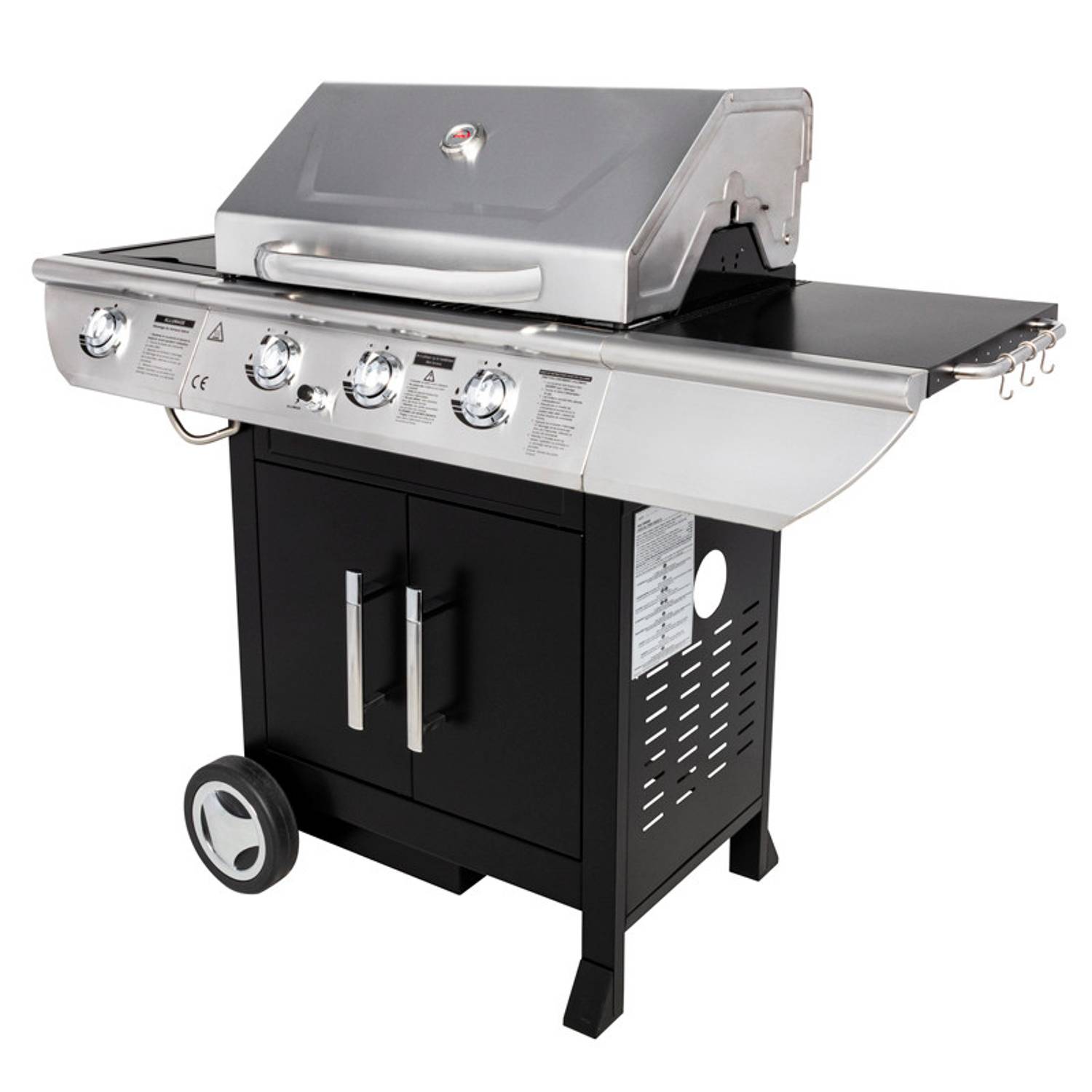 Somagic - Barbecue au gaz BALTIMORE - 3 brûleurs 10,5kW + réchaud - SOMAGIC - Image 1