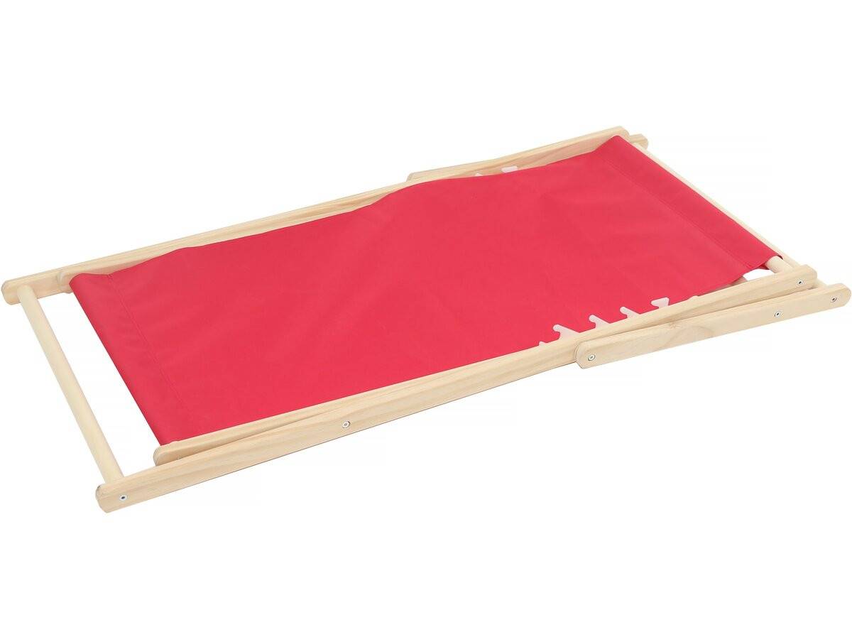 Habitat Et Jardin - Lot De 2 Transat En Bois "chilienne" - 107 X 56.5 X 81 Cm - Rouge -habitat Et Jardin - Imagen 3