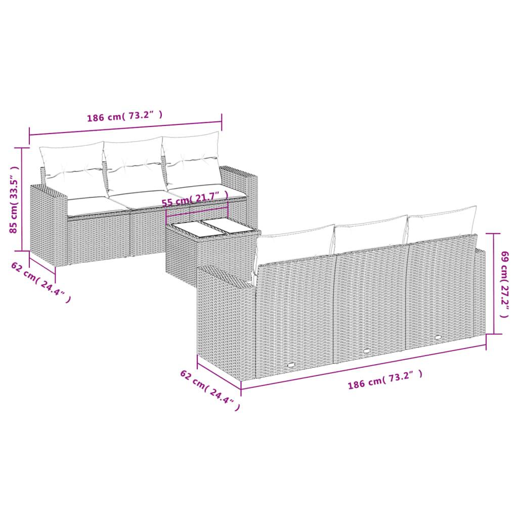 Salon de Jardin Bas 6 Places avec Rangement Intégré en Résine Tressée Grise et Table pour Jardin – ComfortXL Outdoor Living - Image 3