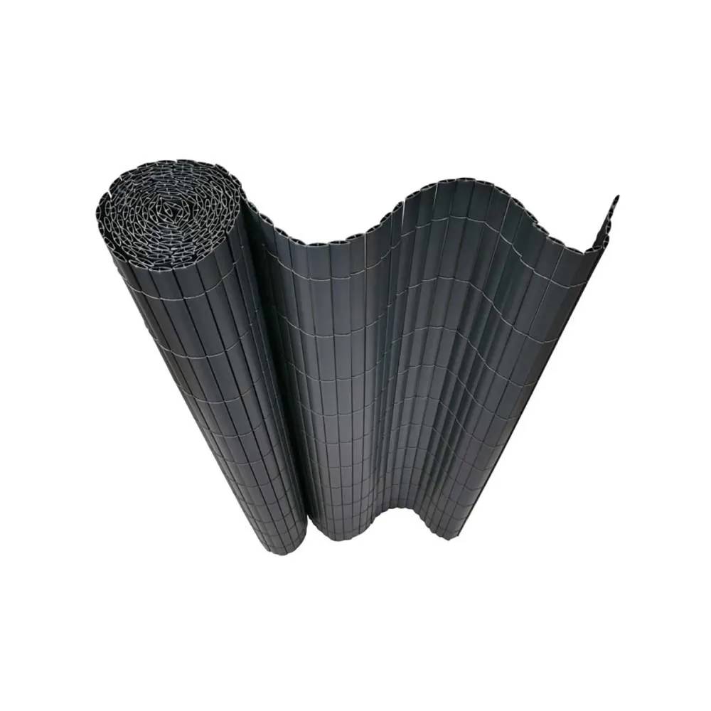Canisse PVC double face grise 1 × 5 m avec kit de fixation - Image 5