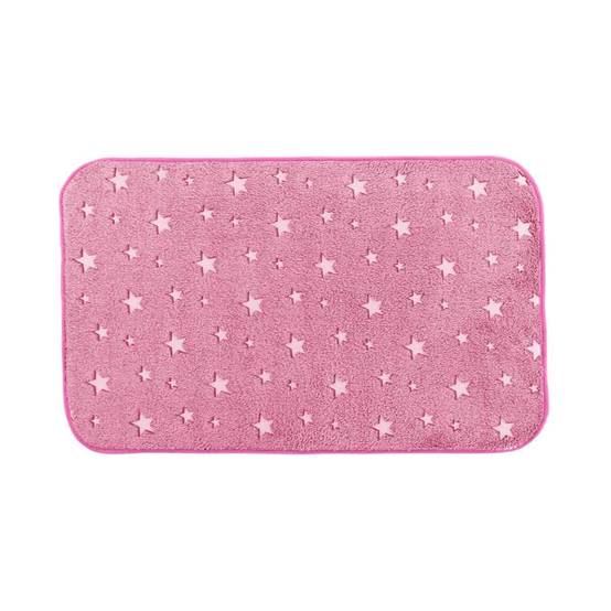 Tapis Enfant Déco "Fluo Night" 50x80cm Fuchsia - Image 1