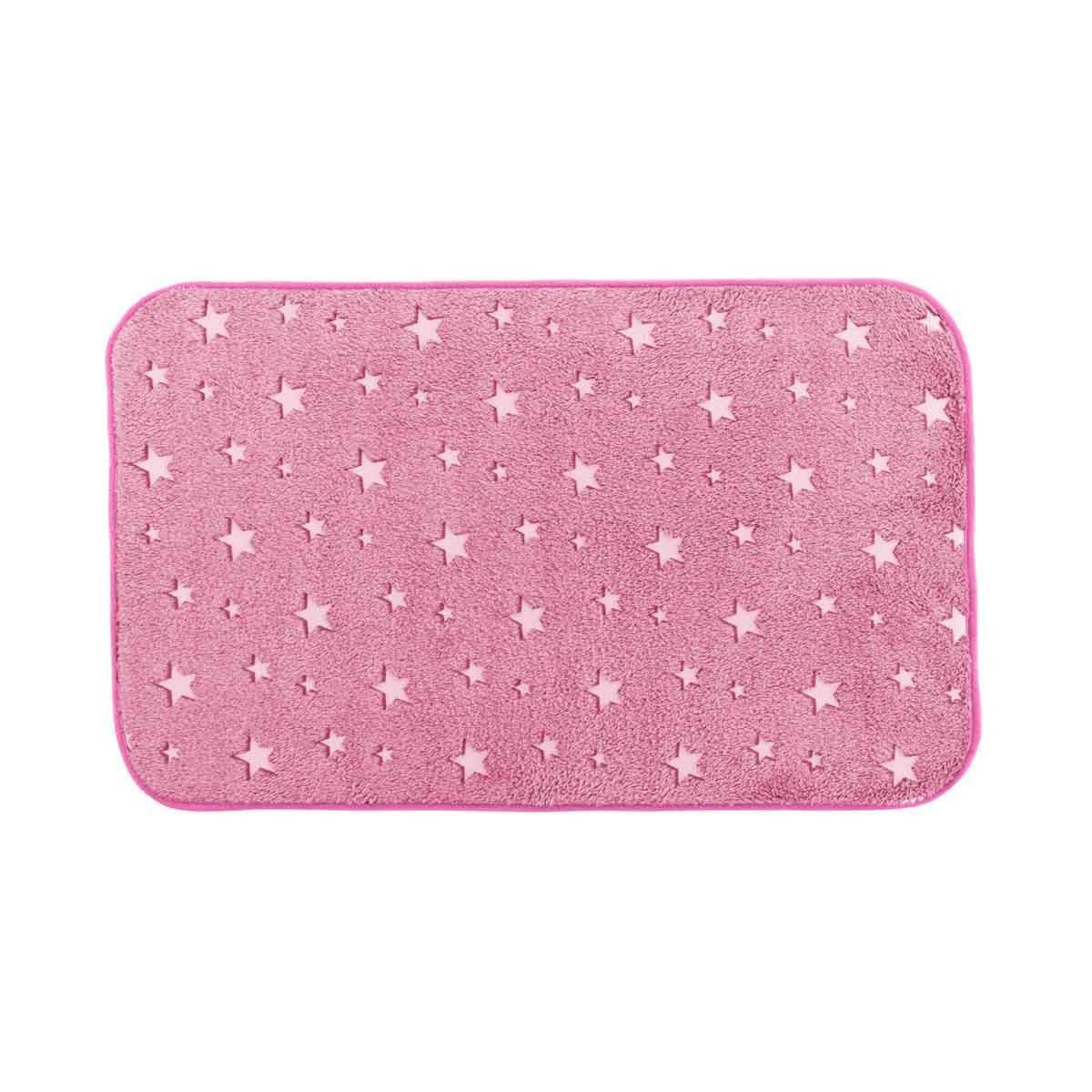 Tapis Enfant Déco "Fluo Night" 50x80cm Fuchsia - Image 1