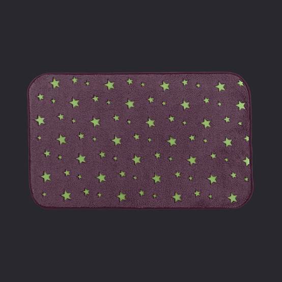Tapis Enfant Déco "Fluo Night" 50x80cm Fuchsia - Image 2