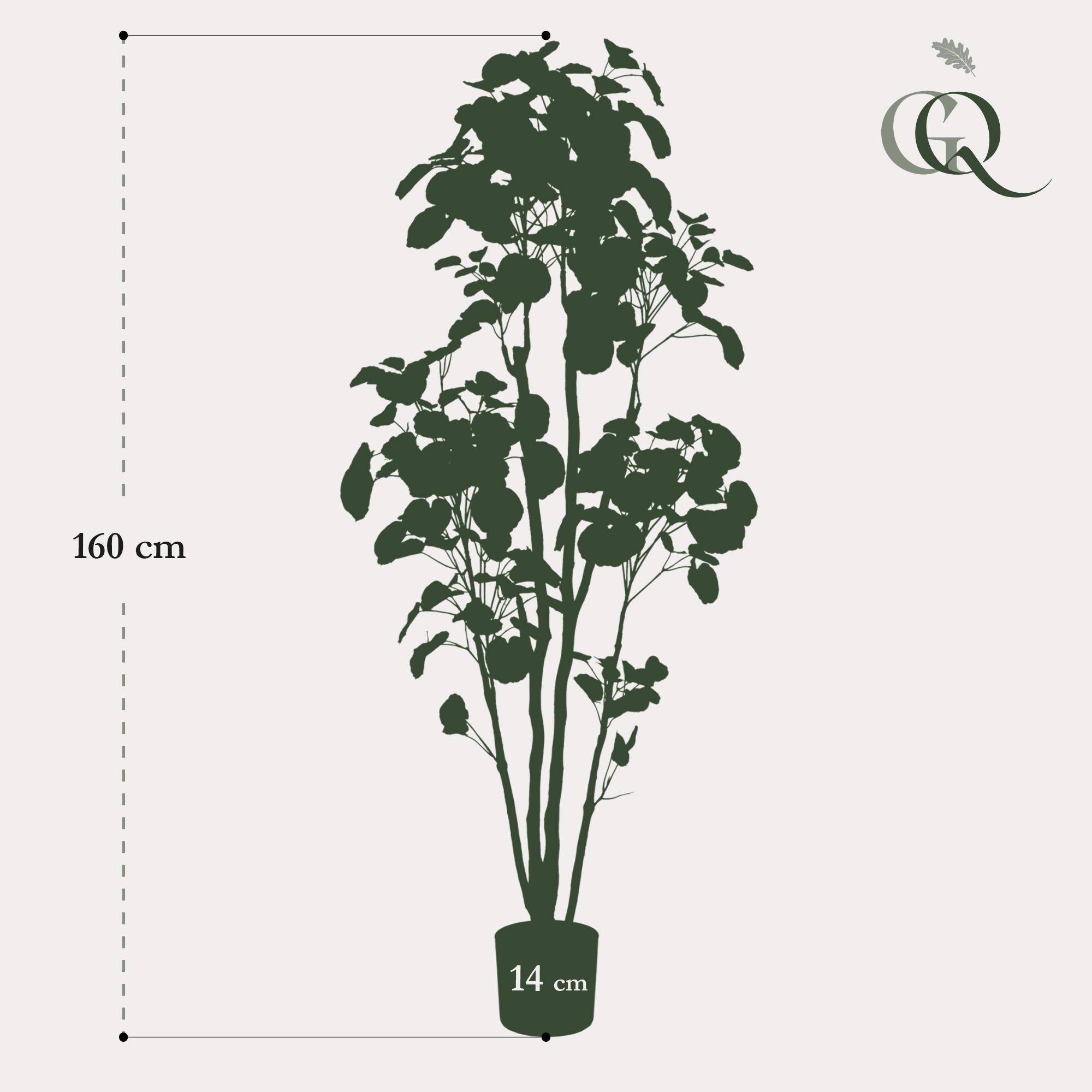 La Green Touch - Polyscias Aralia plante artificielle - h160cm, Ø14cm- La Green Touch - Imagen 4