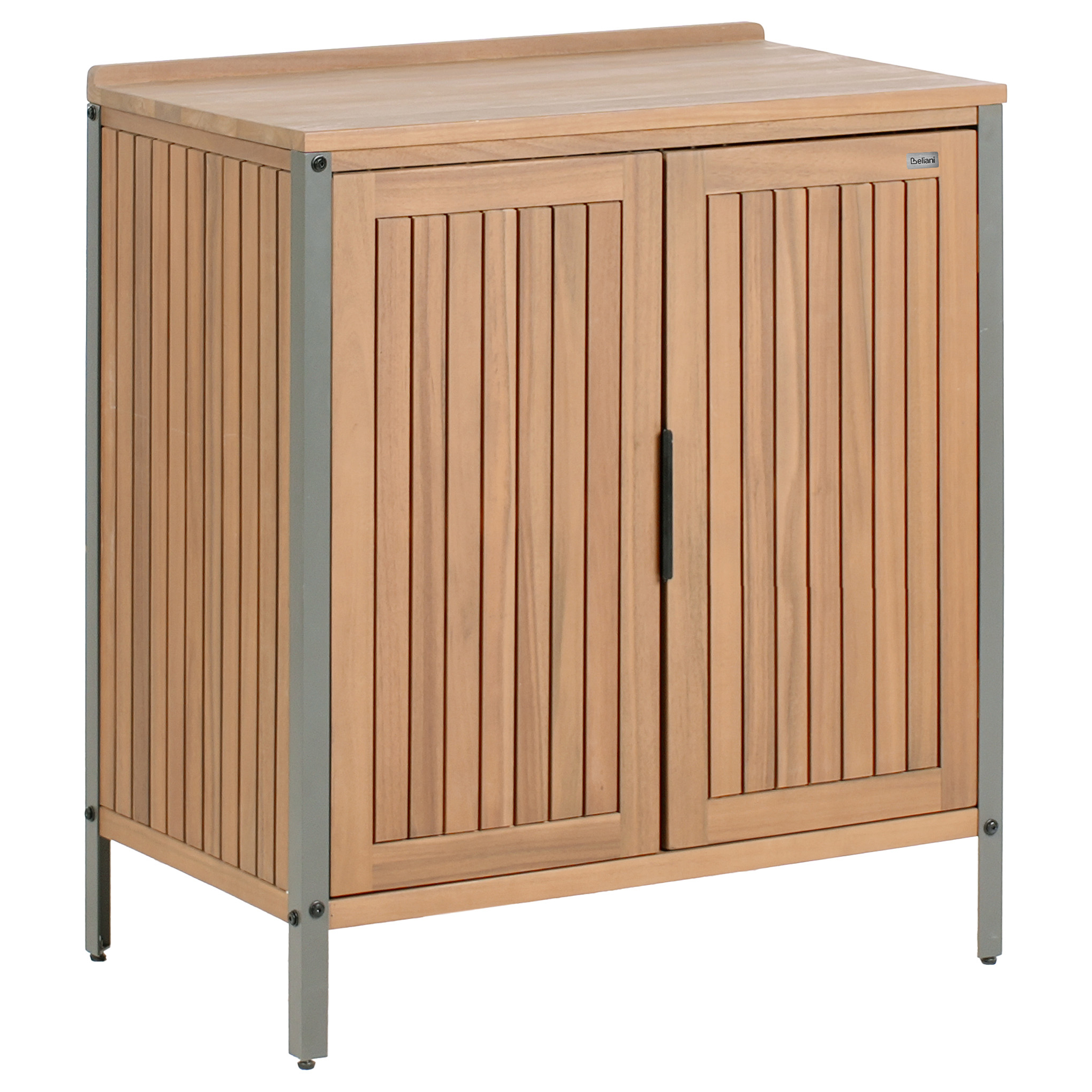 Cuisine de jardin Bois d'acacia certifié Marron IVREA - Beliani - Image 1