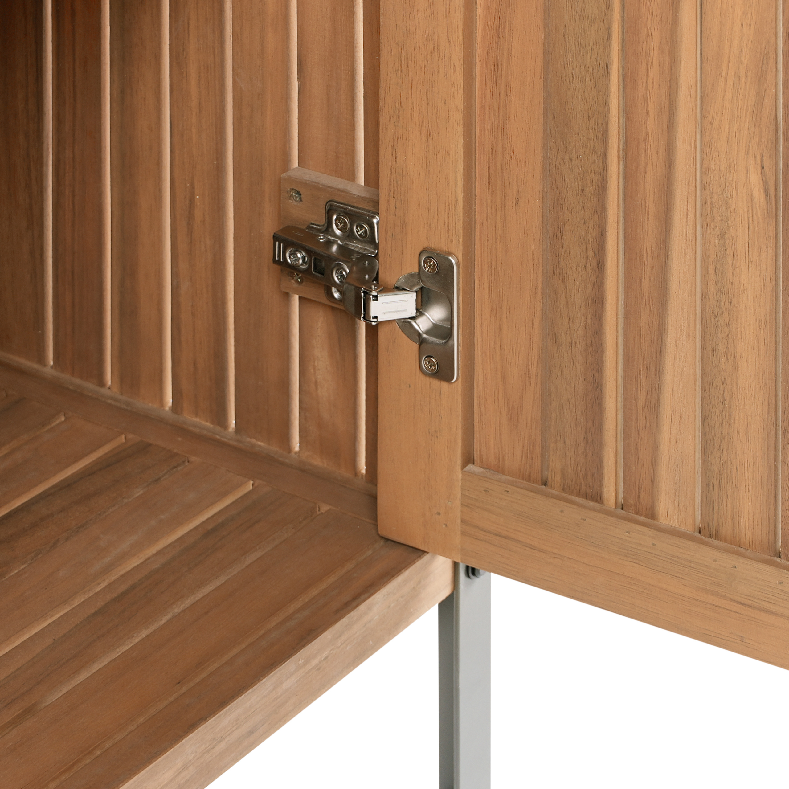 Cuisine de jardin Bois d'acacia certifié Marron IVREA - Beliani - Image 7