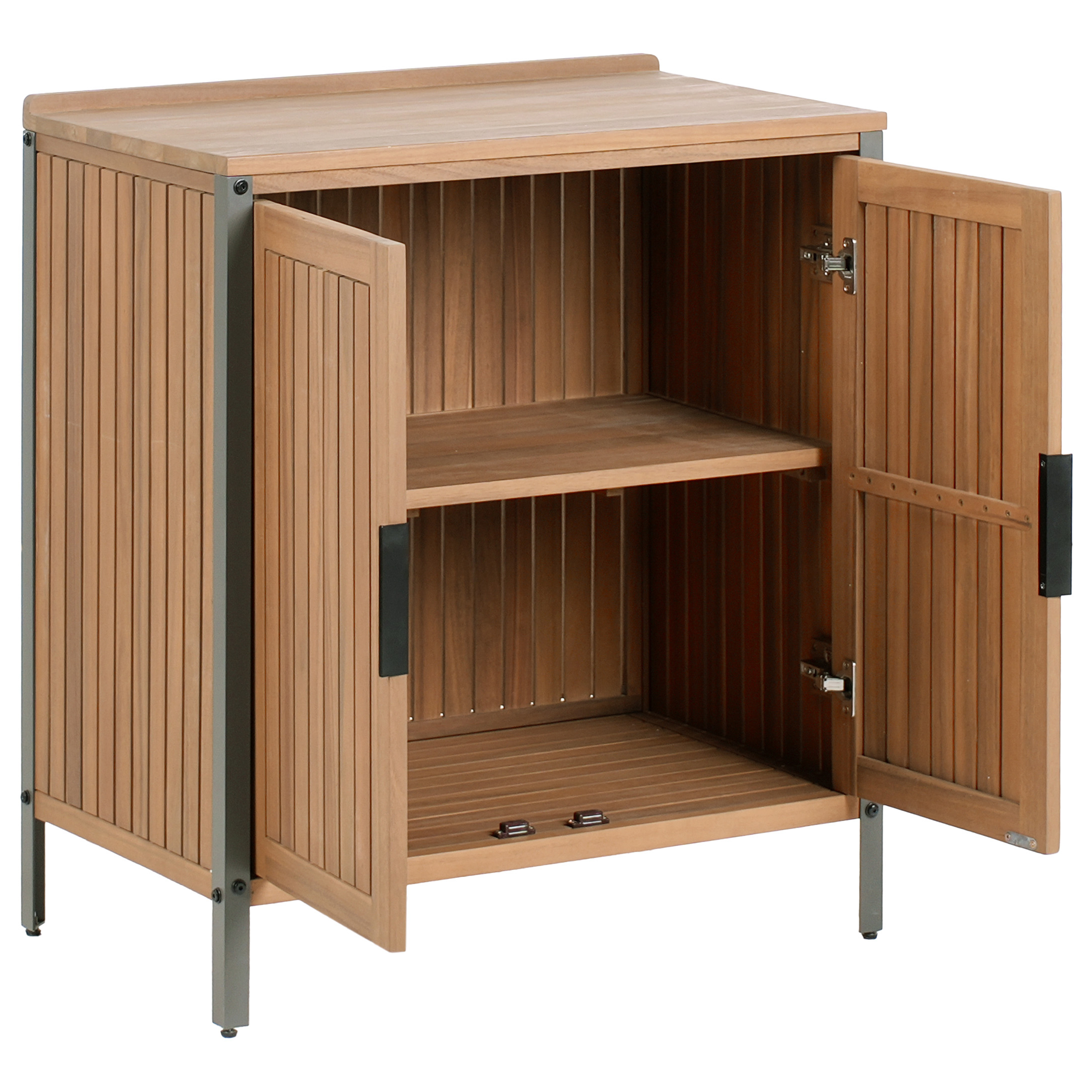 Cuisine de jardin Bois d'acacia certifié Marron IVREA - Beliani - Image 3