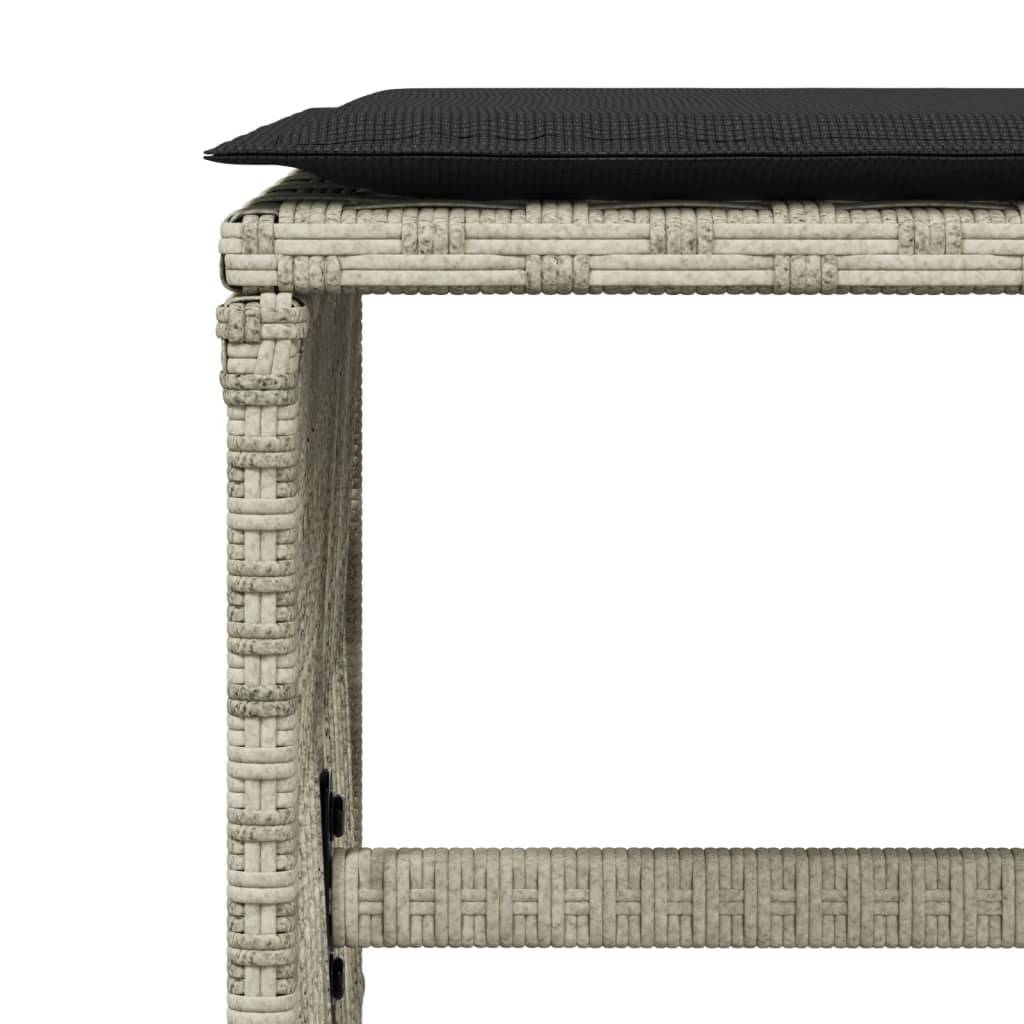 ComfortXL - Salon de Jardin Encastrable Gris Clair 10 Places avec Tabourets et Coussins – ComfortXL Outdoor Living - Image 8