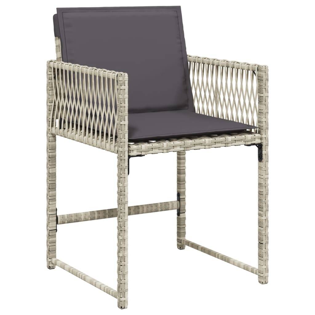 ComfortXL - Salon de Jardin Encastrable Gris Clair 10 Places avec Tabourets et Coussins – ComfortXL Outdoor Living - Image 6