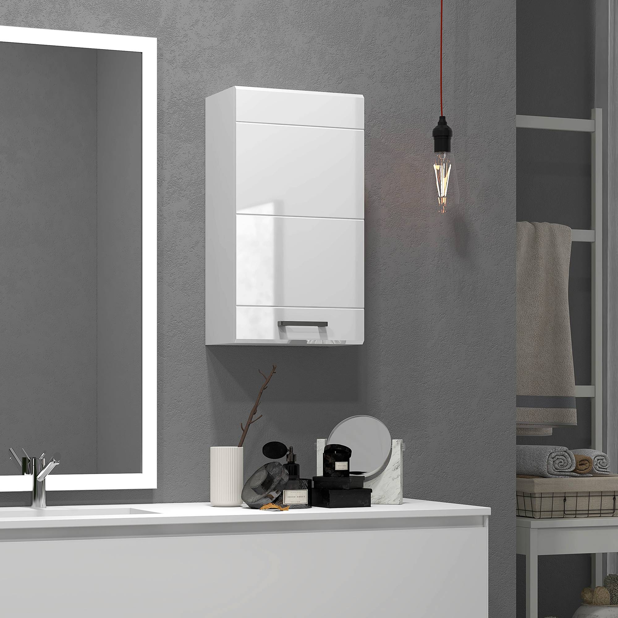 Sans Marque - Porte-gobelet salle bain Estante réglable cuisine Lavadero dortoir Blanco Brillo - Image 4