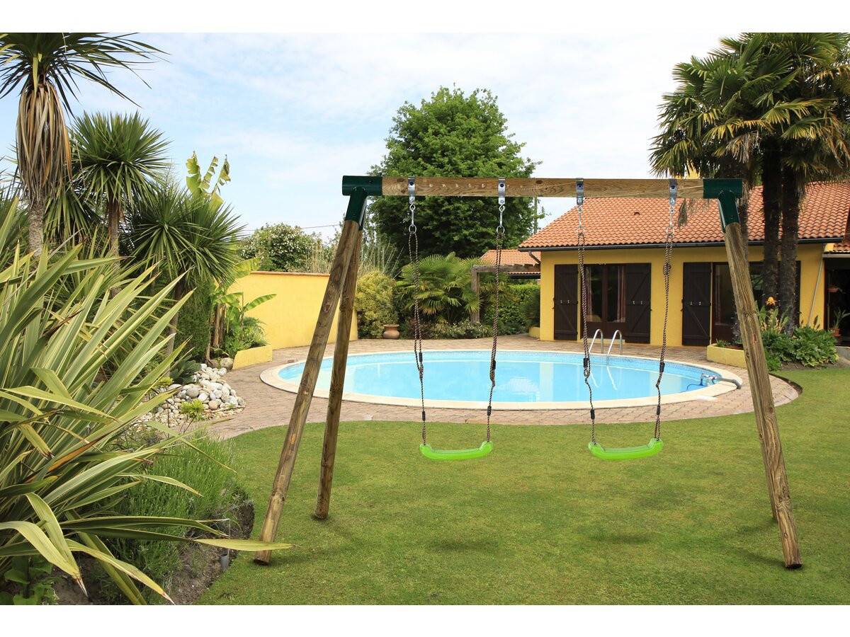 Habitat Et Jardin - Portique Bois "eden" - Avec 2 Balançoires. -habitat Et Jardin - Imagen 2