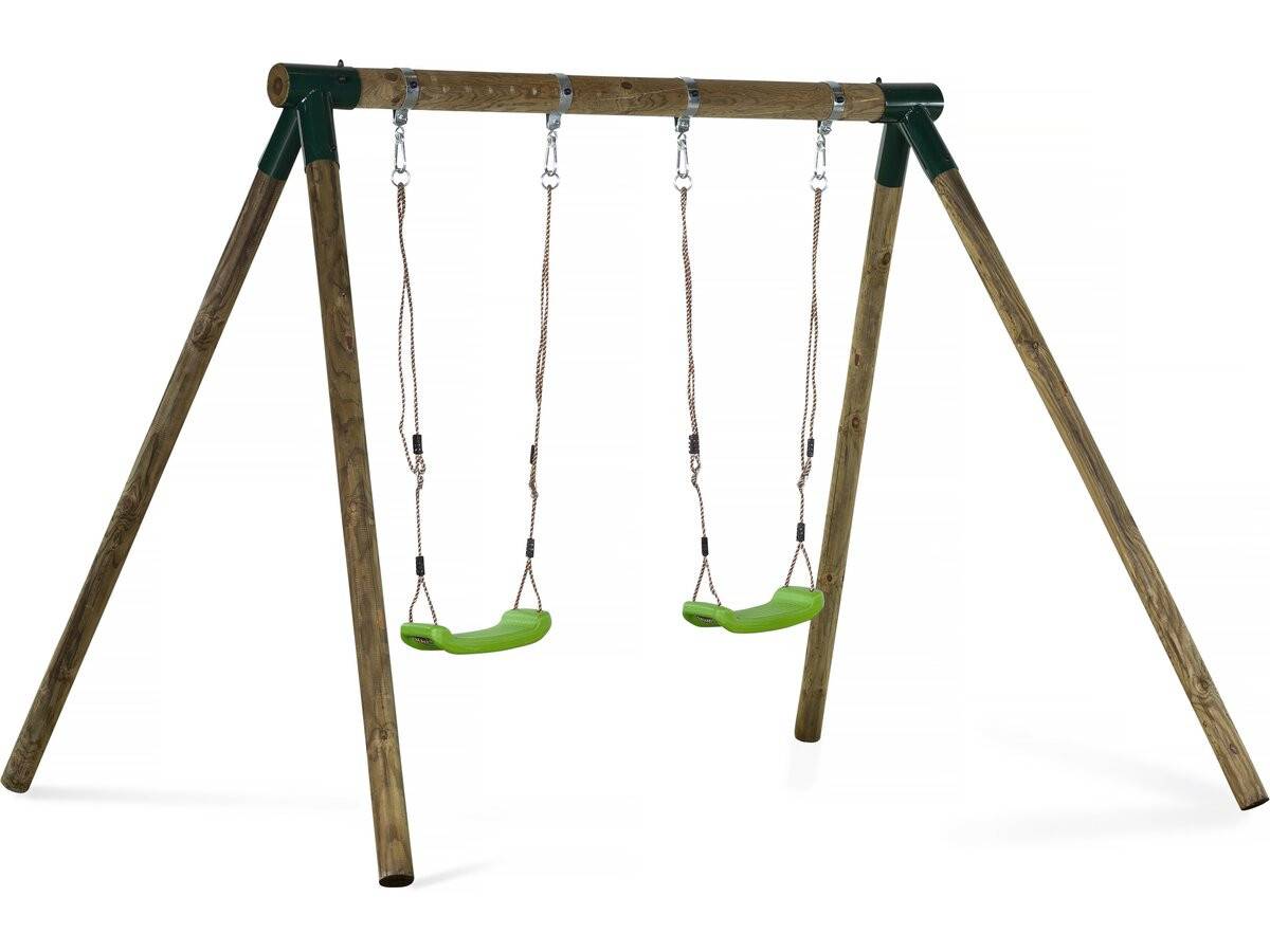 Habitat Et Jardin - Portique Bois "eden" - Avec 2 Balançoires. -habitat Et Jardin - Imagen 1