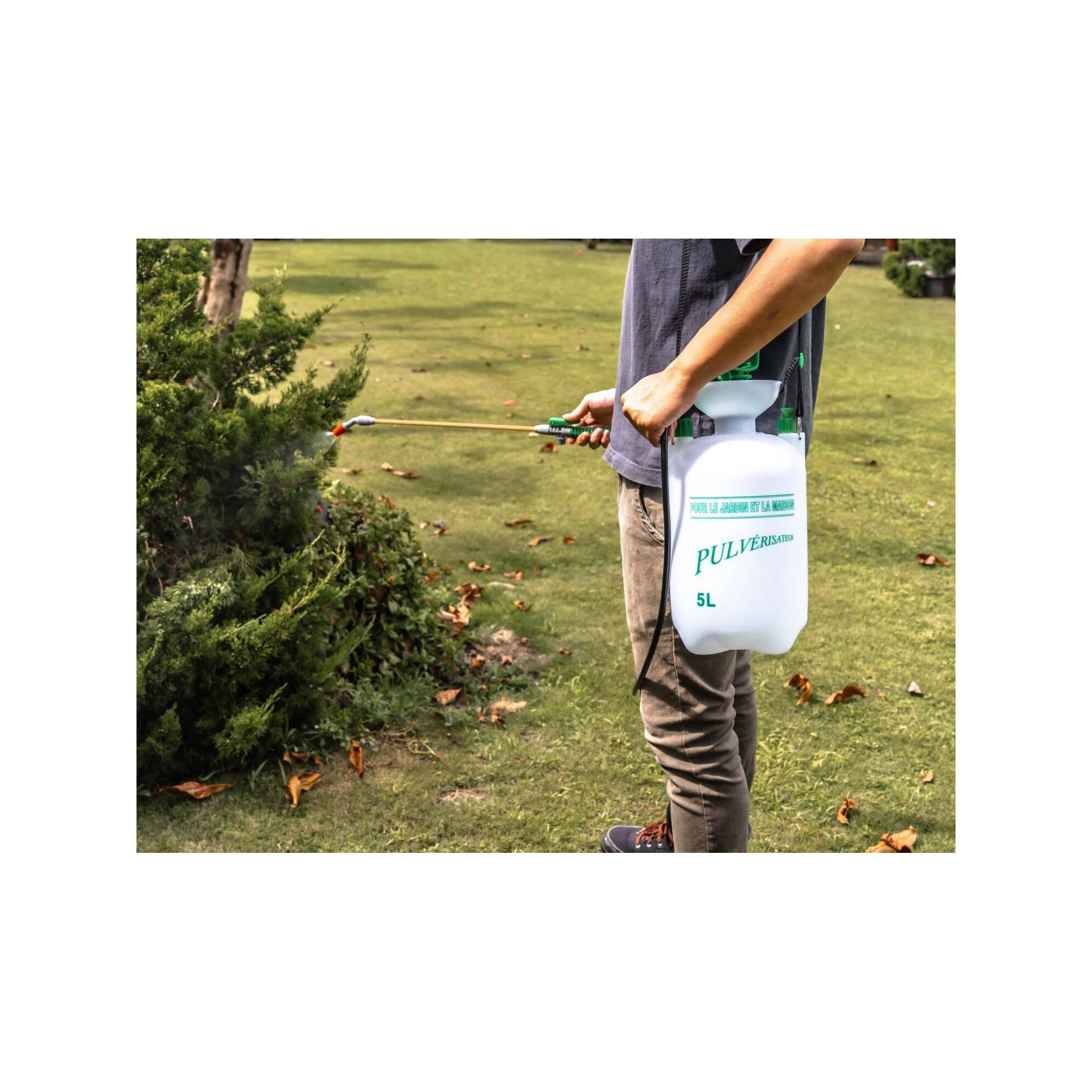 Pulvérisateur à pression - Suan - Pour le jardin - Sangle de portage inclus - Contenance : 5000 ml - Imagen 2