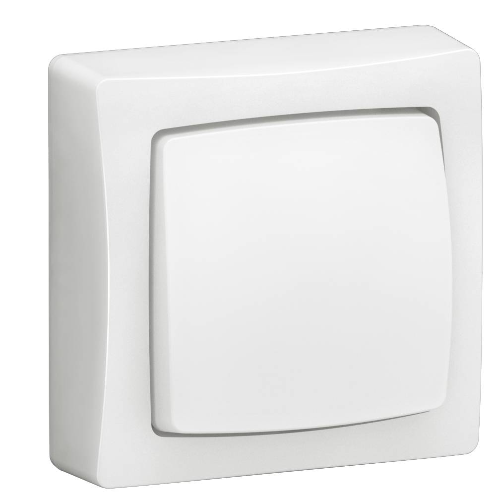Legrand - Interrupteur va-et-vient ou poussoir saillie complet blanc - LEGRAND - 086001L - Image 1