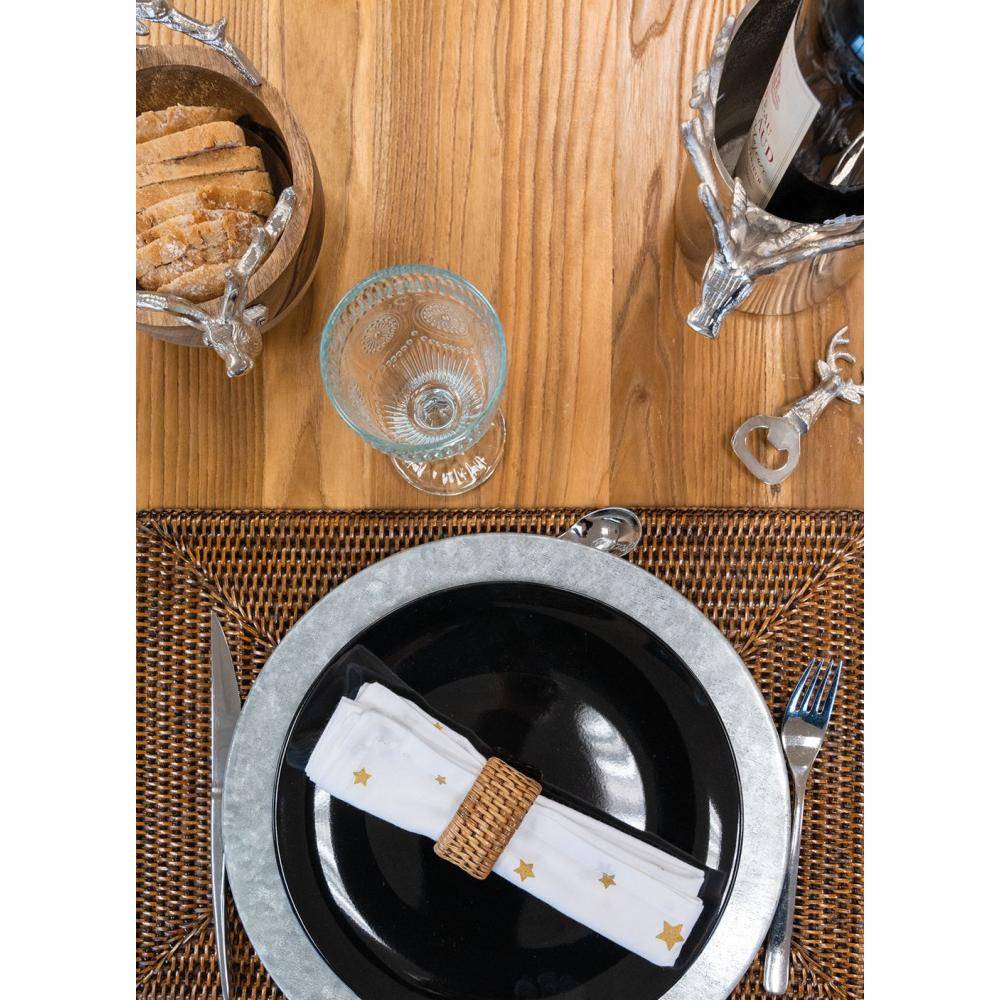 Aubry Gaspard - Set de table rectangulaire en rotin - Imagen 2
