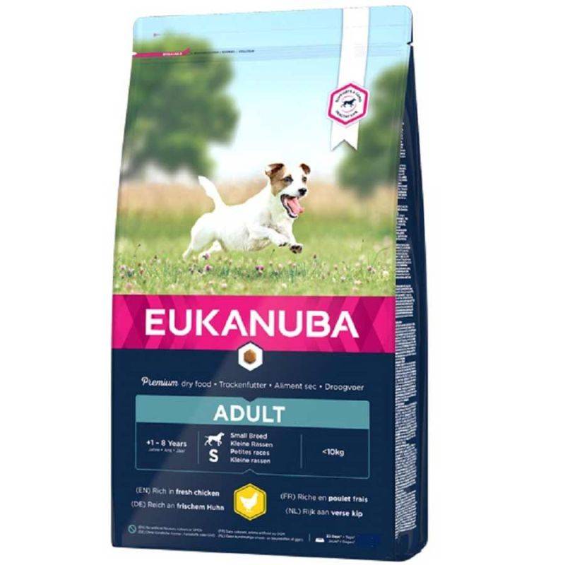 Eukanuba - CROQUETTES CHIEN ADULT SMALL POULET - EUKANUBA 15 kg