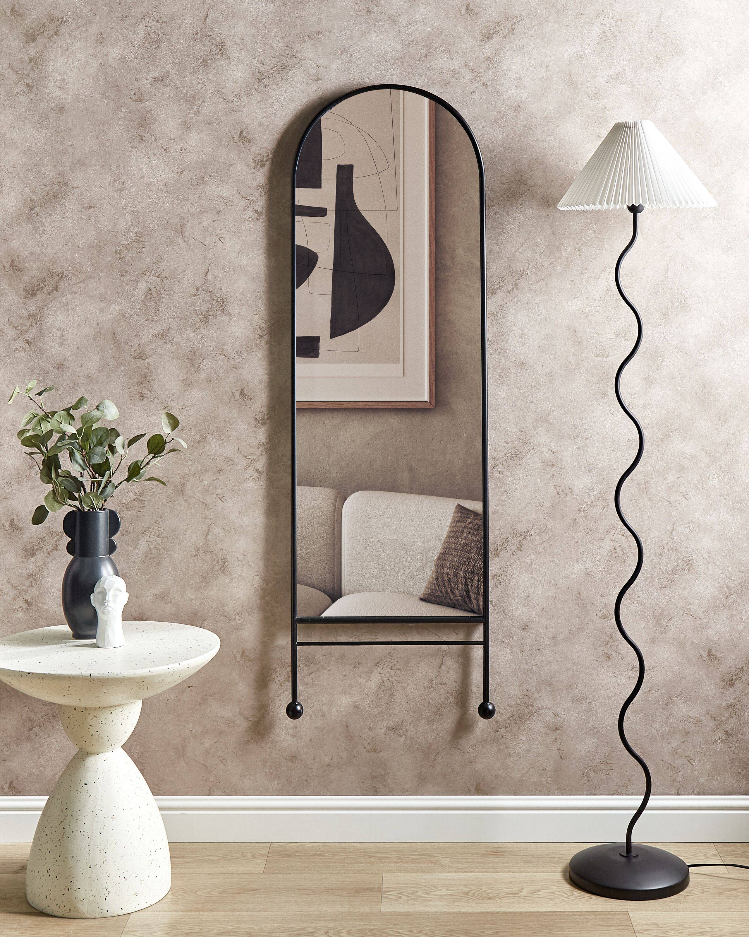Beliani - Miroir Métal Noir JARNAGES - 45x3x145- Beliani - Image 1