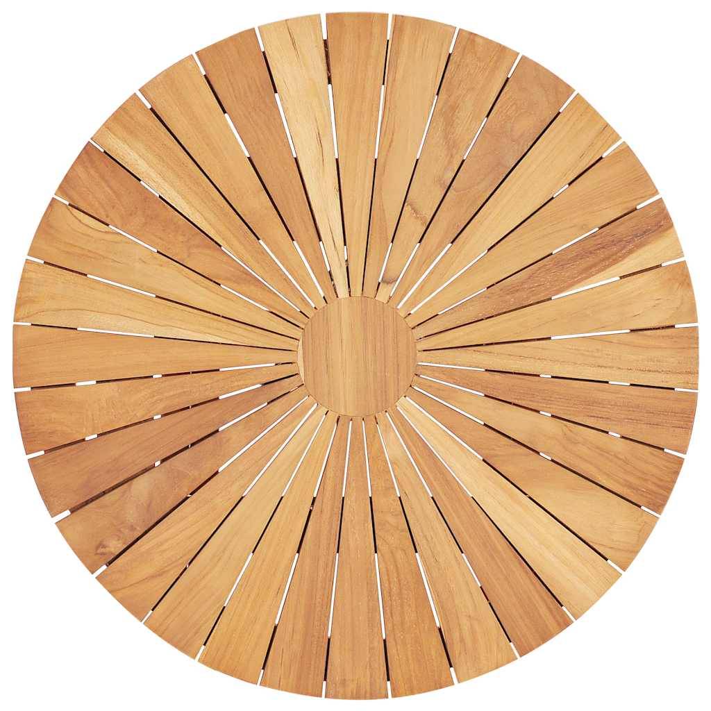 Table pliable de jardin bois de teck Ø 60 cm - PANGIVO - Image 4
