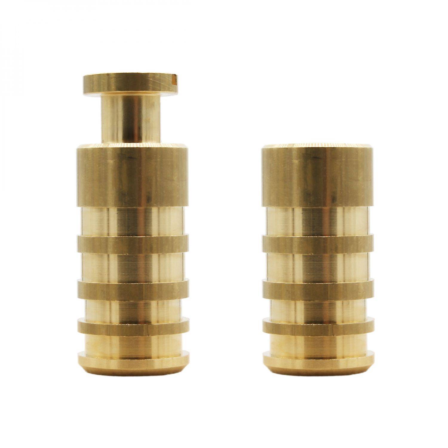 Lot de 5 pitons escamotables en laiton - Diam 20 mm - Linxor - Image 1