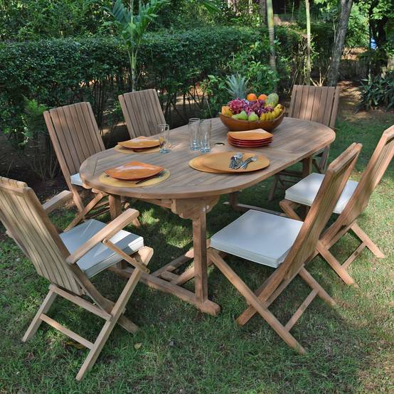 Salon de jardin en teck massif Samora, 10 places - TECK'Attitude - Image 3