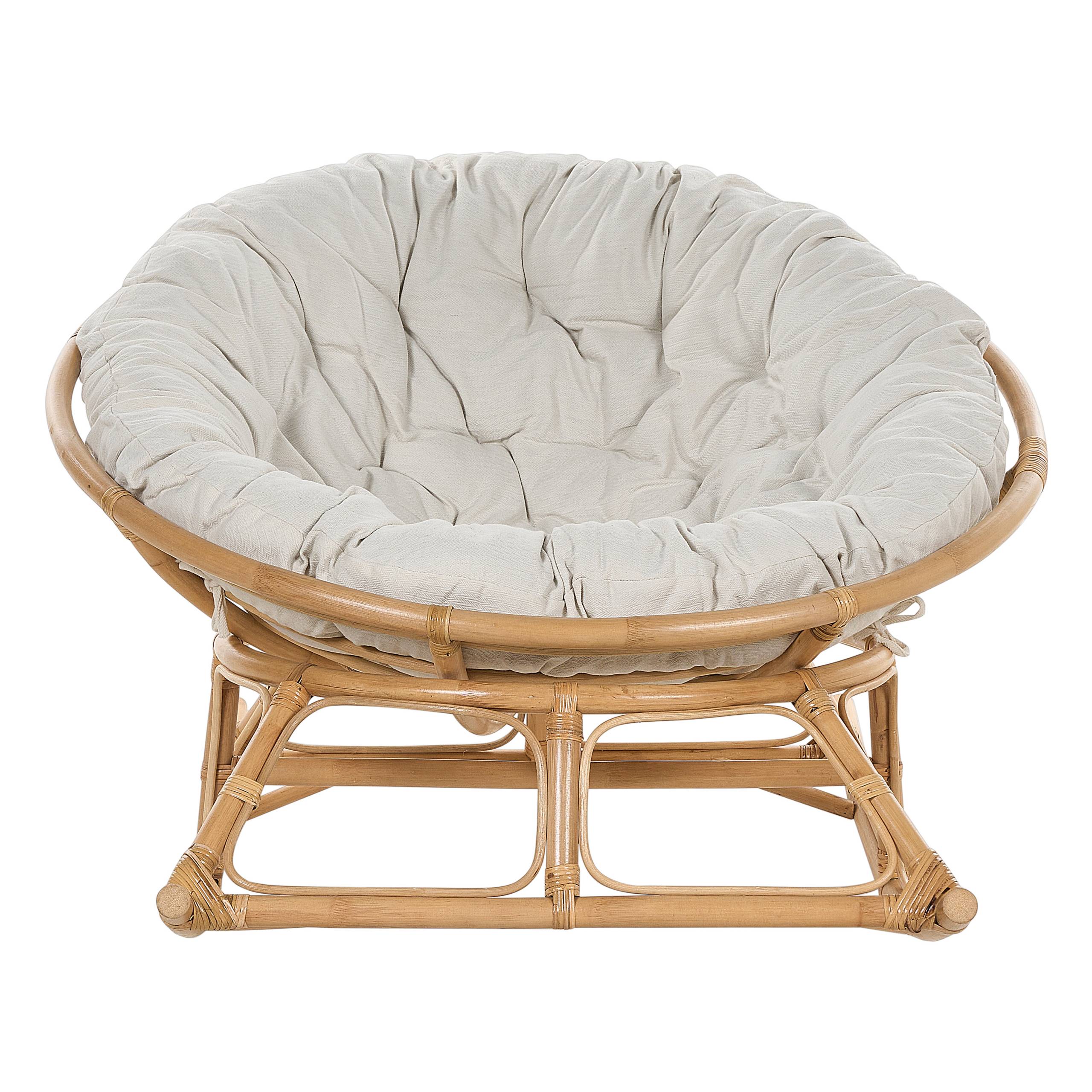 Beliani - Chaise à bascule Rotin Naturel ORVIETO - Beliani - Imagen 5