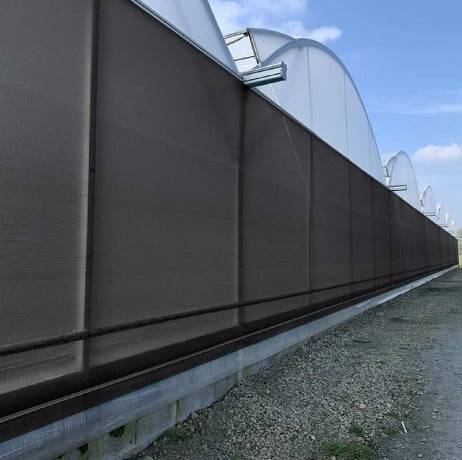 Plastidis - Filet Brise-vent - ombrage noir- 165 gr/m² - Long 26 m, Larg 6 m - Imagen 1