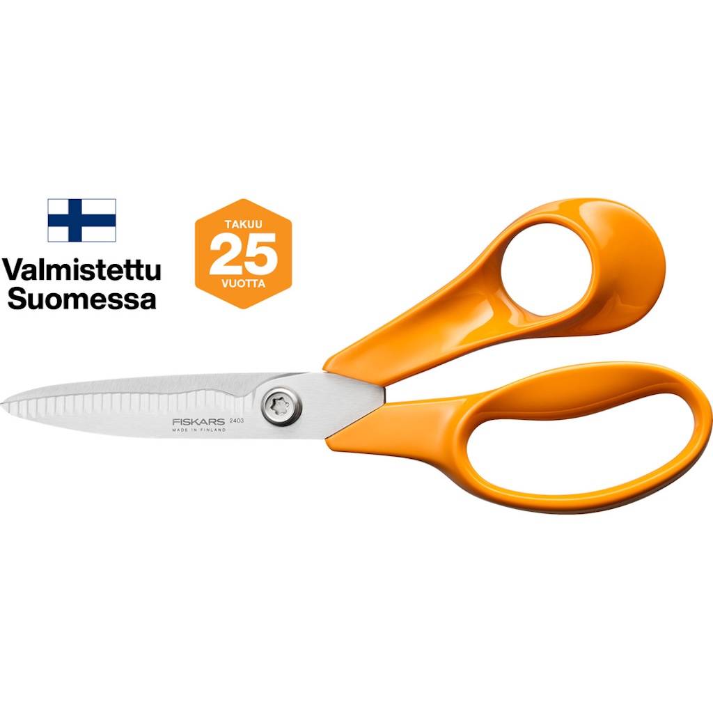 Fiskars - Ciseaux universels Fiskars Classic 18 cm – usage maison et bureau