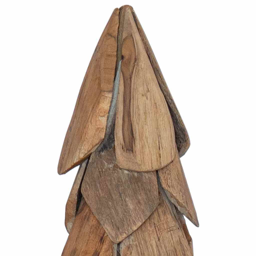 Sapin de Noël en bois de teck décoration moderne pour salon et bureau 80 cm – ComfortXL Outdoor Living - Image 7