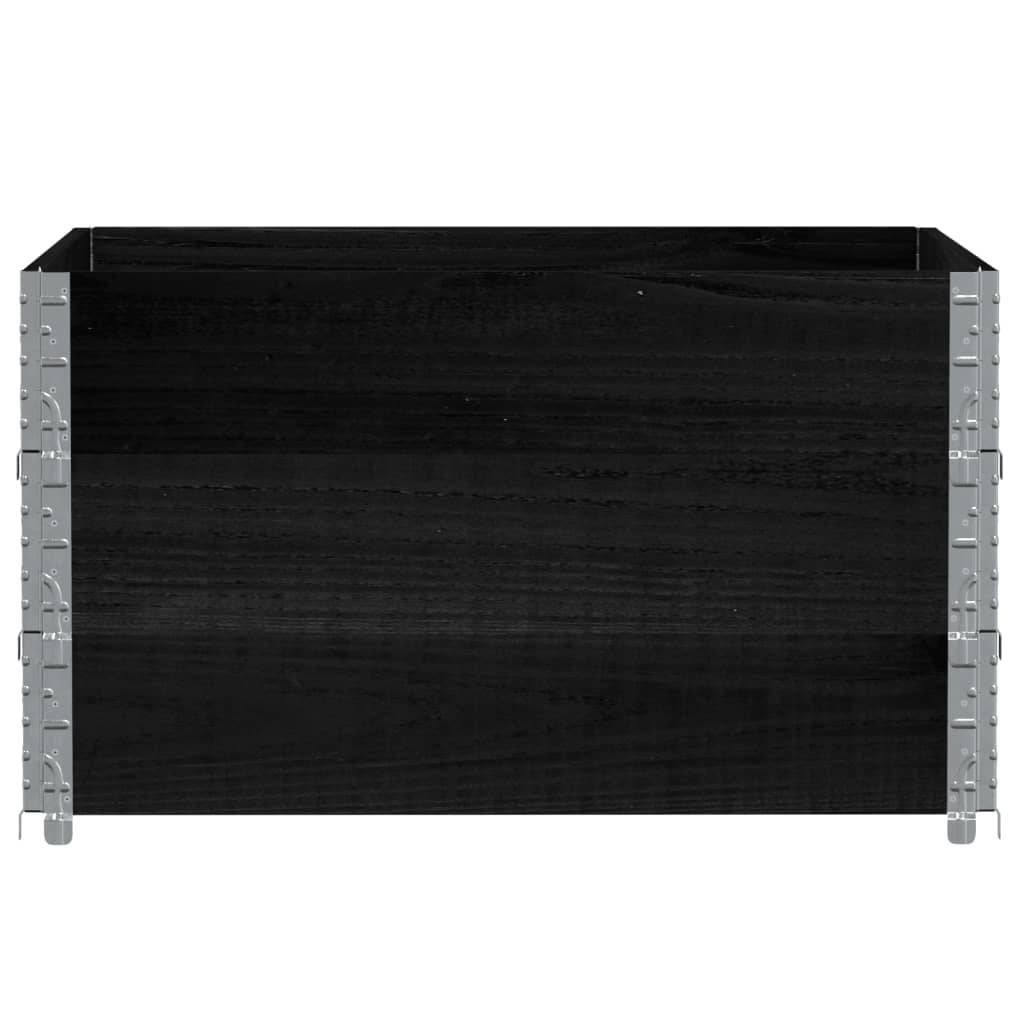 ComfortXL - Carré Potager Haut Design Modulable en Pin Massif – Jardinière Cube Empilable pour Terrasse – 100cm Noir – ComfortXL Outdoor Living - Image 3