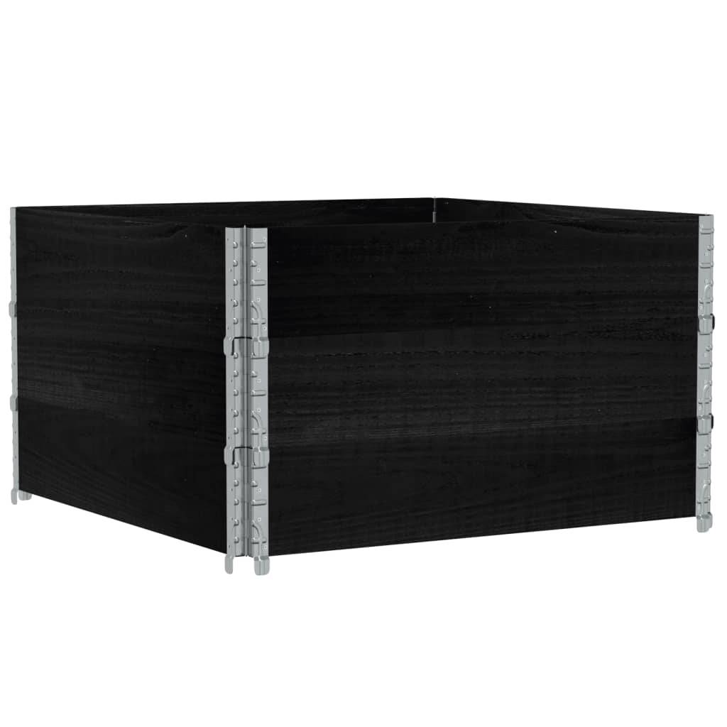 ComfortXL - Carré Potager Haut Design Modulable en Pin Massif – Jardinière Cube Empilable pour Terrasse – 100cm Noir – ComfortXL Outdoor Living - Image 2