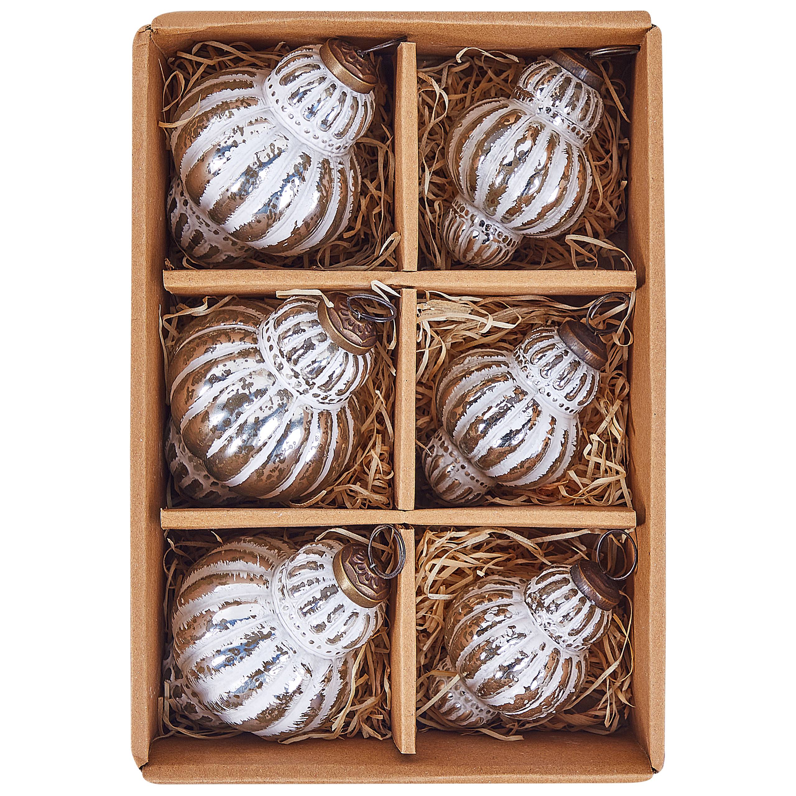 Beliani - Boules de Noël Verre Argenté CREMEUX - Beliani - Imagen 4