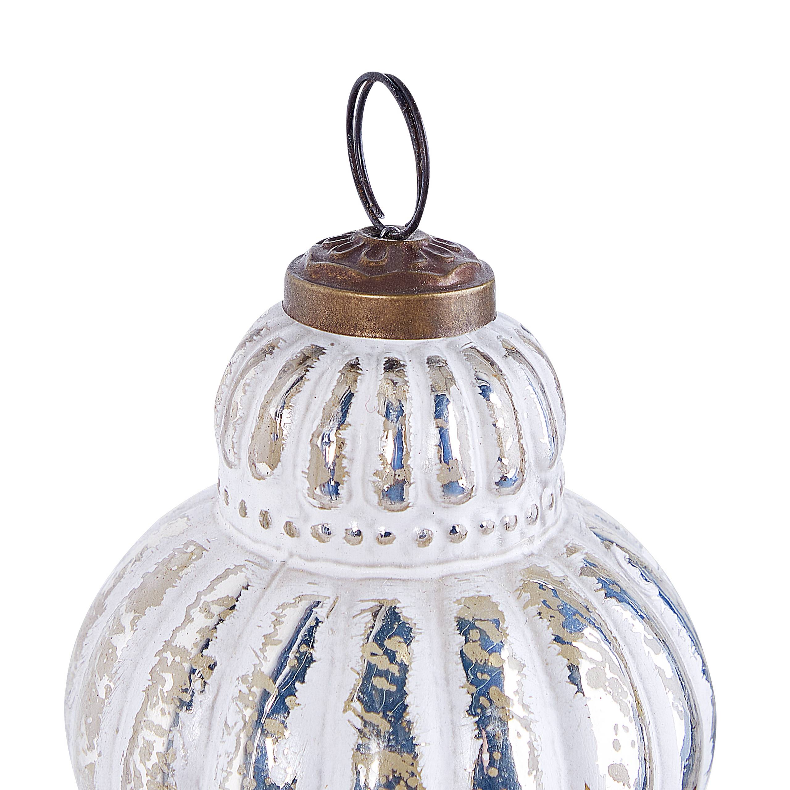 Beliani - Boules de Noël Verre Argenté CREMEUX - Beliani - Imagen 6