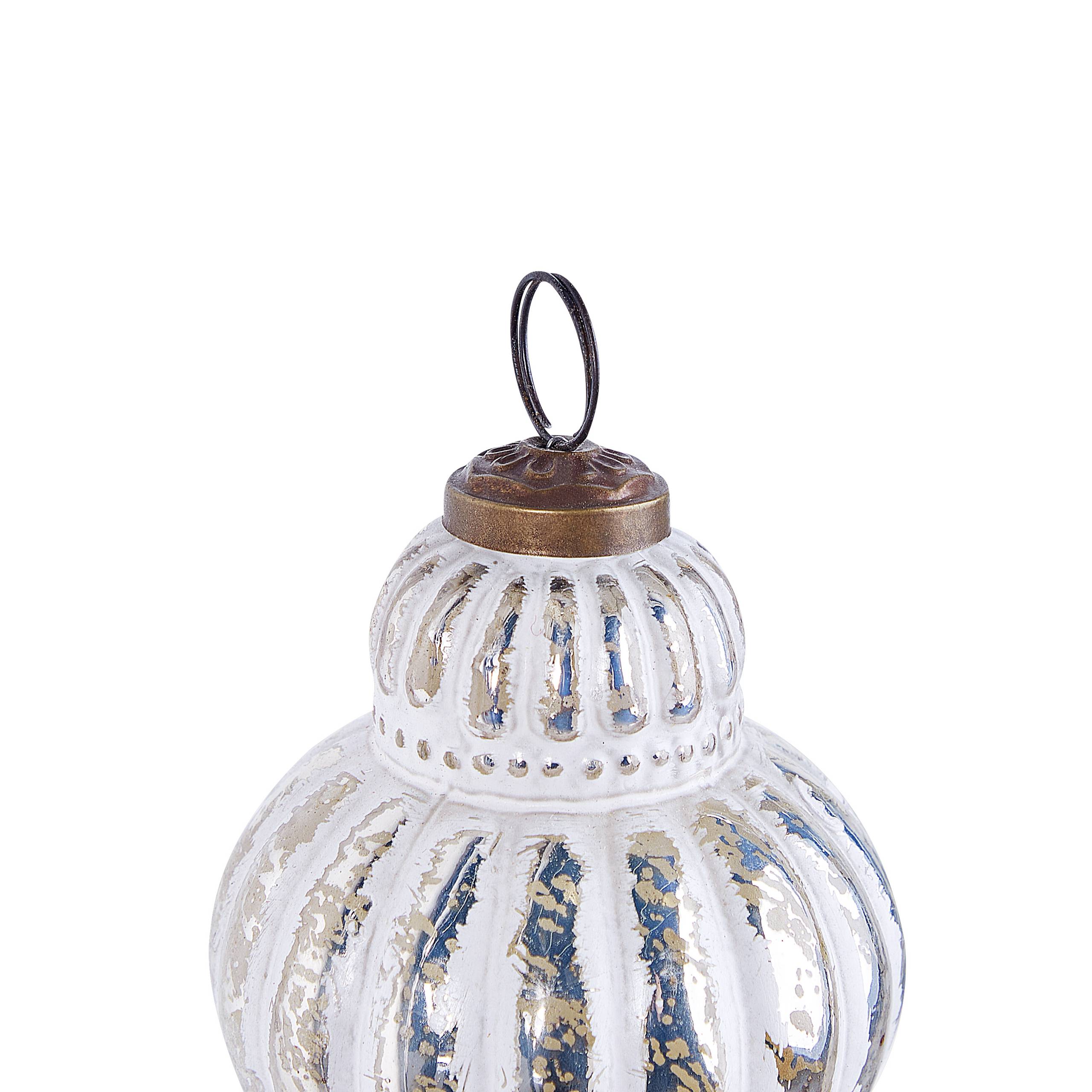 Beliani - Boules de Noël Verre Argenté CREMEUX - Beliani - Imagen 7