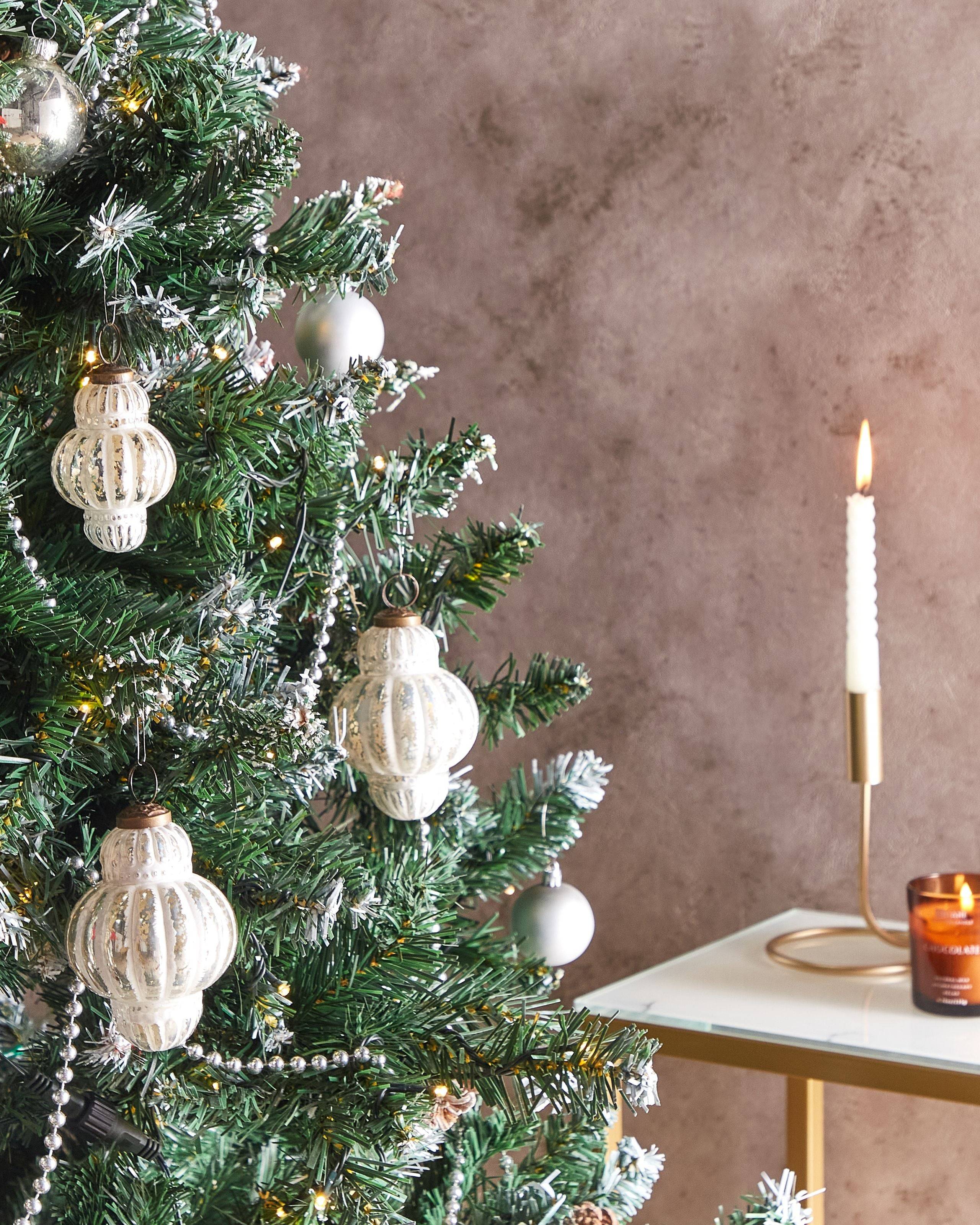 Beliani - Boules de Noël Verre Argenté CREMEUX - Beliani - Imagen 1