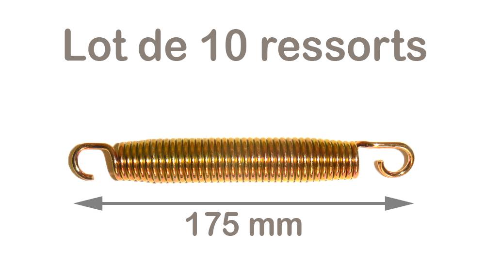 Kangui - Lot de 10 ressorts trampoline Gold 175 mm Kangui - Imagen 2