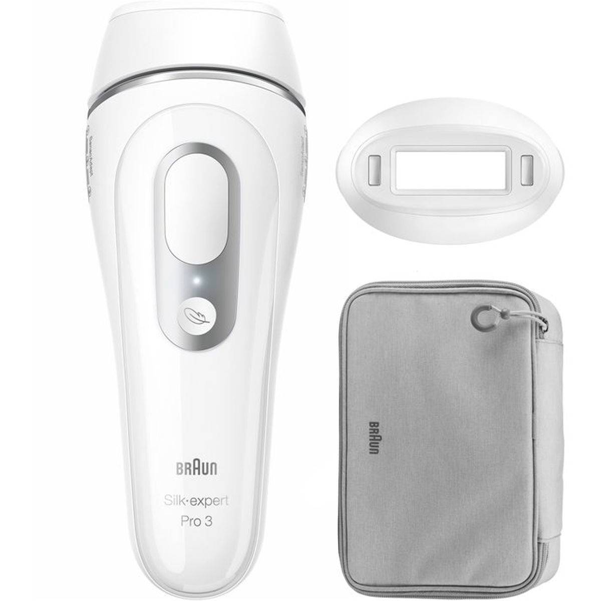 Braun - Épilateur à lumière pulsée IPL Silk-expert Pro 3 PL3020, tête précision visage, mode doux - Braun