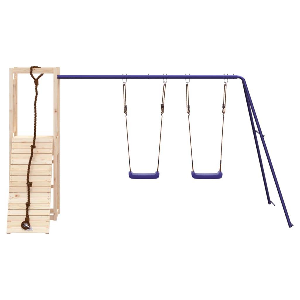 Helloshop26 - Aire de jeux d'extérieur balançoires portiques robuste jeux jardin 308 x 184 x 169 cm bois de pin massif - Imagen 3