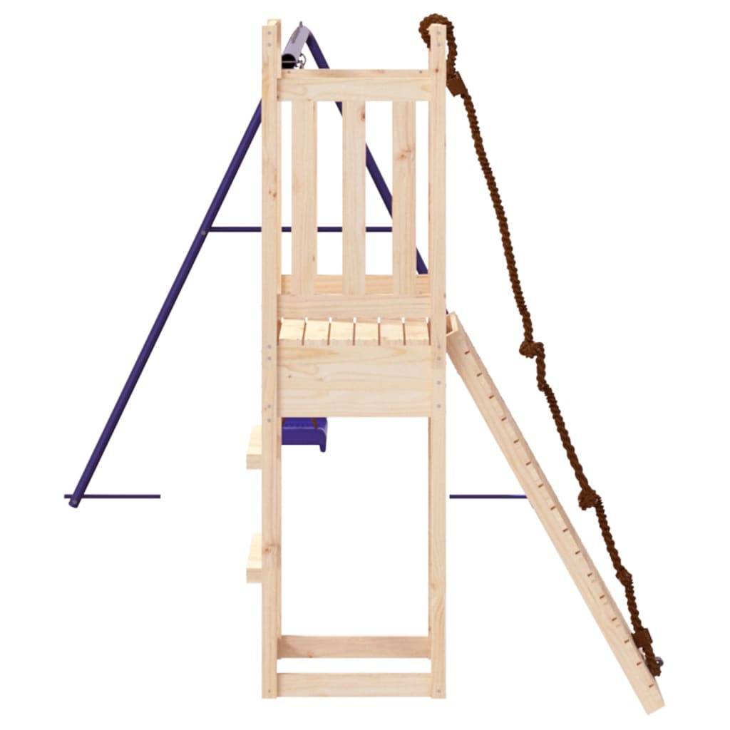 Helloshop26 - Aire de jeux d'extérieur balançoires portiques robuste jeux jardin 308 x 184 x 169 cm bois de pin massif - Imagen 4